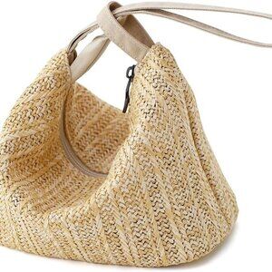 Versatile Straw Yellow Wristlet Clutch - Original Design & Handcrafted Quality